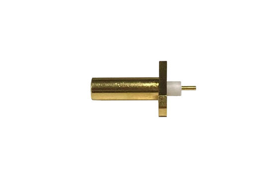 2 Holes Flange Mount Connector MCX Female Straight Outdoor Coaxial Cable Connectors