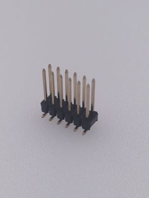 Two Row Male Female Header Pins PCB Mounting  , 2x12pin 2.54 Mm Pitch Header